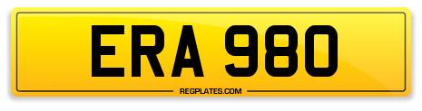 ERA 980 Number Plates